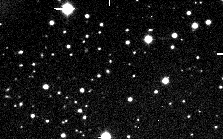 A (73511) Lovas kisbolyg helyzete 2002 karcsonynak kt napjn (JATE Asteroid Survey).