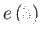 $ e\left( 3\right) $