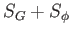 $\displaystyle S_{G}+S_{\phi }$