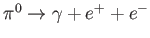 $ \pi ^{0}\rightarrow \gamma +e^{+}+e^{-}$
