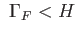 $ \Gamma _{F}<H$