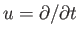$ u=\partial /\partial t$
