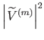 $ \left\vert
              \widetilde{%
              V}^{\left( m\right) }\right\vert ^{2}$
