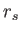 $
        r_{s}$