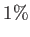 $ %
1\%$