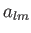 $
        a_{lm}$