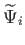 $ \widetilde{\Psi
        }_{i}$