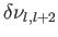 $ \delta \nu _{l,
              l+2}$