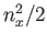 $ n_x^2 / 2$