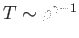$ T \sim \rho^{\gamma -1}$