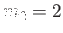 $ m_2 = 2$