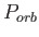 $ P_{orb}$