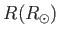 $ R (R_{\odot})$