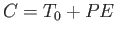 $\displaystyle C=T_0+PE$
