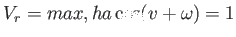 $\displaystyle V_r=max, ha \cos
                  (v+\omega)=1$