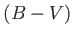 $ (B-V)$
