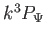 $ k^{3}P_{\Psi
              }$