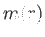 $ %
m(r)$
