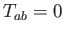 $ T_{ab}=0$