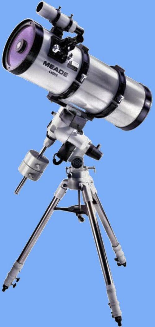 Az amerikai MEADE cg (kommercilis) LXD-75 Schmidt-Newton-modellje nmet ekvatorilis mechanikn.